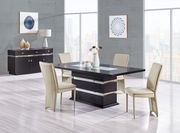 Wenge wood contemporary dining table main photo