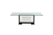 Glass top contemporary black coffee table main photo