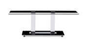 Black / clear glass top coffee table main photo