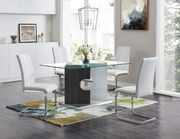 G219 III (White) Glass top contemporary table