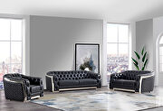 Blanche charcoal sofa in modern style main photo
