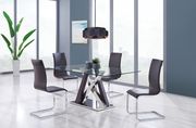 Ultra-modern glass top dining table main photo