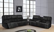 G8078 (Black) Black power reclining sofa