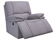 Gray power reclining chair