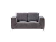 Gray fabric contemporary loveseat in casual style main photo