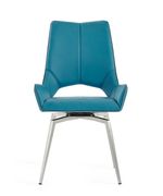 Turquoise swivel modern chair