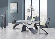 Two-toned gray contemporary dining table main photo