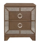 Gold glam style / mirrored accents nightstand main photo