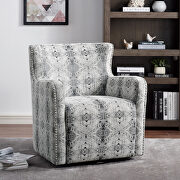 Multi-color chenille fabric upholstery swivel chair