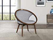 Lowery II (Gray) Gray tweed herringbone fabric upholstery accent chair