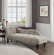 BlueHill (Gray) Gray textured fabric upholstery chaise