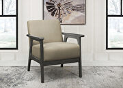 Ocala (Light Brown) Light brown textured fabric upholstery accent chair
