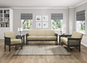 Lewiston (Light Brown) Light brown textured fabric upholstery sofa