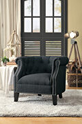 Gray textured fabric upholstery accent chair main photo
