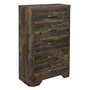 Rustic brown finish chest