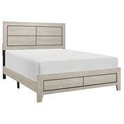 Light brown finish eastern king bed