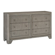 Driftwood gray finish traditional design dresser
