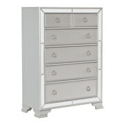 Silver finish striking styling chest