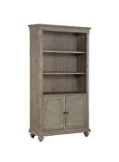 Driftwood light brown finish bookcase