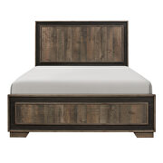 Rustic mahogany and dark ebony finish full bed main photo