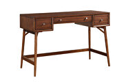 Brown finish retro-modern styling counter height writing desk main photo