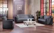 Sidney (Gray) Affordable sofa / sofa bed w/ storage