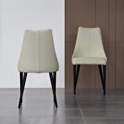 Milano (White) Full white leather dining chair