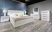 Premium contemporary king bedroom in sleek style main photo
