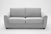 Light gray fabric pull-out sofa bed main photo