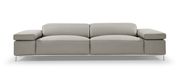 Modern low-profile full leather sofa made in Italy main photo
