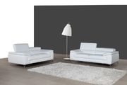 White Italian leather sofa / loveseat set