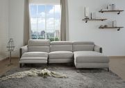 Modern gray fabric power recliner sectional sofa main photo