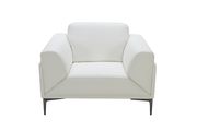 White leather ultra-modern chair