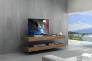 Elm Mini Walnut/glass contemporary TV Stand