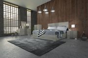 Italian-made modern gray finish bed set main photo