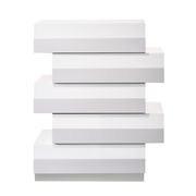 Milan (White) White lacquer high-gloss chest