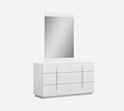 Contemporary style white lacquer dresser