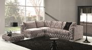 Vanity LF Dark gray tufted sectional made in Italy