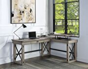 SKY004 (Rustic) Writing desk w/lift top in rustic oak finish