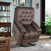Power lift chair soft fabric upholstery recliner living room sofa chair with remote control main photo