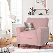 Ustyle accent pink upholstered armchair