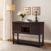 Console table with drawers in walnut main photo