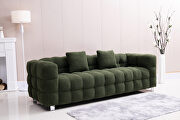 Green fleece fabric comfortable sofa main photo