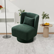 YL020 (Green) Green boucle swivel accent chair