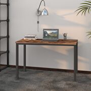 Modern minimalistic style rustic brown computer desk