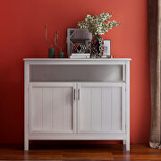 R002 (White) Kitchen storage sideboard cabinet in white