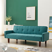 W159 (Green) Green linen upholstery sofa bed