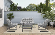 Classic rattan sofa set outdoor indoor garden patio furniture 4 pcs main photo