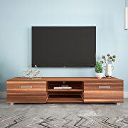 Walnut TV stand for 70 inch tv stands, media console entertainment center television table main photo