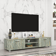 Living room furniture TV stand modern in gray main photo
